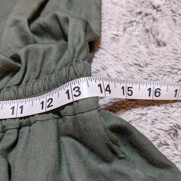 Aritzia Sunday Best Green Taggie Tabata Jumpsuit Pockets Strapless Size Small - Picture 10 of 11